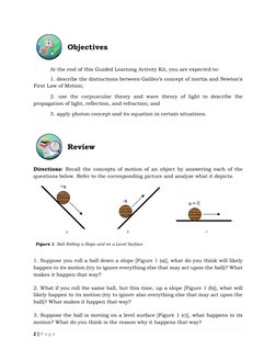 2 | P a g e  
 
 
Objectives 
 
At the end of this Guided Learning Activity Kit, you are expected to: 
1. describe the distin