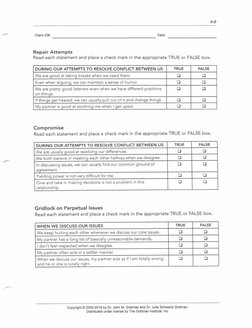 Gottman Assessment | PDF