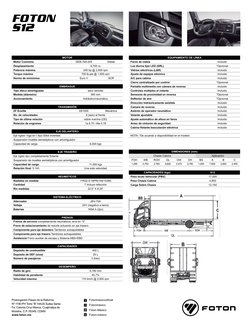 MOTOR
Motor Cummins
ISD6.7e5-245
Diésel
Desplazamiento
6,700 cc
Potencia máxima
245 hp @ 2,500 rpm
Torque máximo
700 lb-pie @