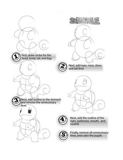 Step-by-Step Pokémon Drawing Guide | PDF