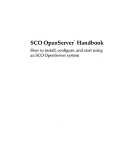 seQ QpenServer™ Handbook 
How to install, configure, and start using 
an seo OpenServer system 
