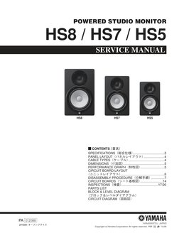 Yamaha HS8 Service Manual | PDF | Electrical Connector | Printed
