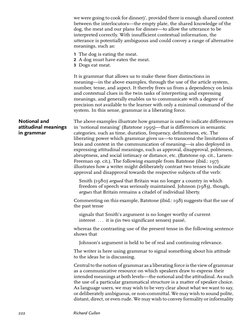 we were going to cook for dinner)’, provided there is enough shared context
between the interlocutors—the empty plate, the sh