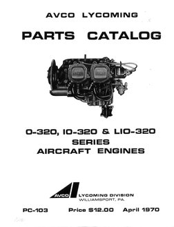 ダイヤのA 1 Lycoming O-320 Parts Catalog | PDF | Piston | Cylinder (Engine)