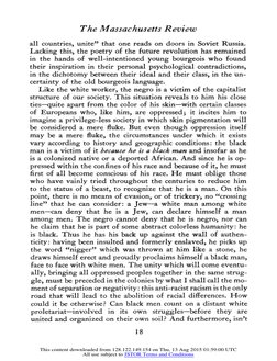 The Massachusetts 
Review 
all 
countries, 
unite" 
that one 
reads 
on doors 
in Soviet 
Russia. 
Lacking 
this, 
the poetry