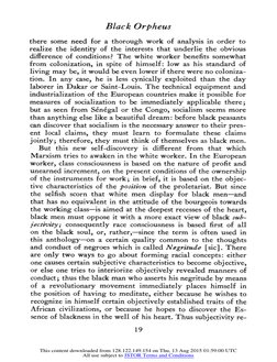 Black Orpheus 
there 
some 
need 
for a thorough 
work 
of analysis 
in order 
to 
realize 
the 
identity 
of 
the 
interests