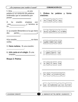 3 
 
¡Los preparamos para cambiar el mundo! 
COMUNICACIÓN Z3-I 
ACADEMIA “ZÁRATE”