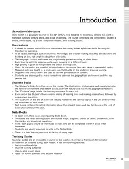 iii
1
An outline of the course
World Watch is a geography course for the 21st century. It is designed for secondary schools t