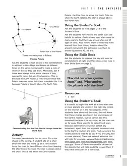 3
U N I T  1  |  T H E  U N I V E R S E
1
Finding Polaris
Ask the students to look at one or two constellations 
in addition