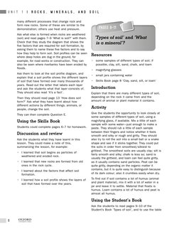 6
U N I T 1 | R o c k s , m i n e r a l s , a n d s o i l
1
many different processes that change rock and
form new roc