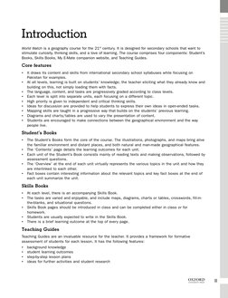 1
iii
Introduction
World Watch is a geography course for the 21st century. It is designed for secondary schools that want to