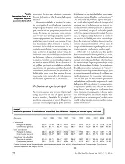 Rev Med Inst Mex Seguro Soc 2007; 45 (1): 89-96
92
Patricia
Constantino-Casas et al.
Incapacidad temporal
y economía de la sa