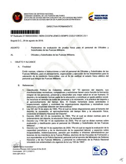 MINISTERIO DE DEFENSA NACIONAL
COMANDO GENERAL DE LAS FUERZAS MILITARES
JEFATURA DE ESTADO MAYOR CONJUNTO DE LAS FUERZAS MI