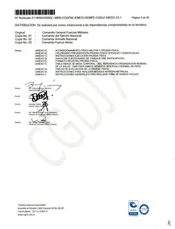II 11111111111111111111111
N° Radicado 0118004439302 / MDN-COGFM-JEMCO-SEMPE-CGDJ7-DIEDC-23.1
Página 9 de 60
DISTRIBUCIÓN