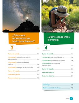 ¿Cómo conocemos 
el mundo?
¿Cómo nos 
representan los 
textos que leemos?
                    ...............................