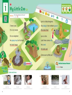 Read three times and check.
04
05
Warm Up
How many animals are in the zoo? 
 four      
 six
Read three times and check.
04
0