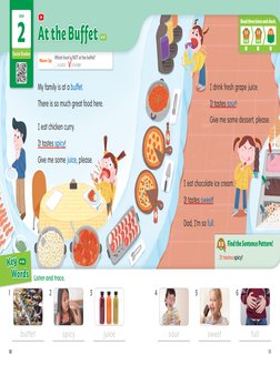 Read three times and check.
08
09
Warm Up
Which food is NOT at the buffet?
 a pizza     
 a burger
Read three times and check