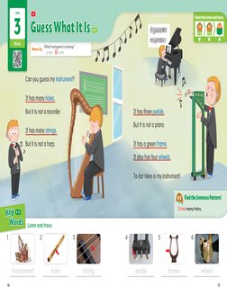 Read three times and check.
12
13
Warm Up
Which instrument is missing? 
 a harp     
 a violin 
Read three times and check.
1