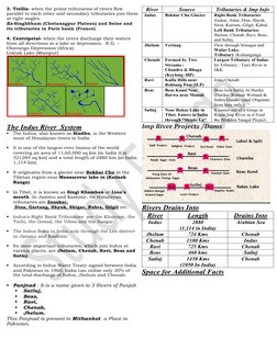 3. Trellis- when the prime tributaries of rivers flow 
parallel to each other and secondary tributaries join them 
at right