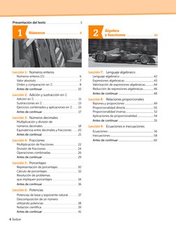 Lección 1:	 Números enteros
Números enteros (ℤ).................................................. 6
Valor absoluto...........