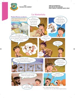 La historieta
Piedra Pómez se aburre
 
Díaz, I. (2008). Piedra Pómez se aburre.  
    En De buena tinta 4 (p. 186). Madrid, E