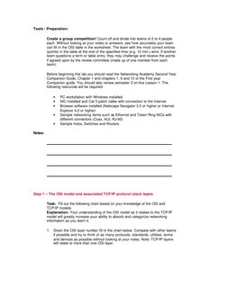 Tools / Preparation: 
Create a group competition! Count off and divide into teams of 2 to 4 people 
each. Without looking at