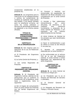 excepciones  establecidas  en  la 
presente ley.
Artículo 5. Los programas para la 
instrucción en los establecimientos 
o  c