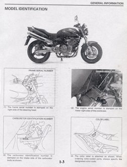 Honda Hornet 600W Service Manual PDF | PDF