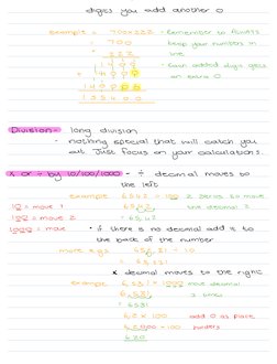5th Grade Math Notes Summary | PDF