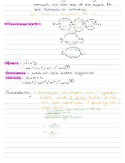 5th Grade Math Notes Summary | PDF