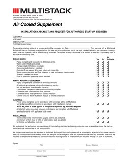 Multistack Air Cooled Chiller Install Guide | PDF | Heat Exchanger | Valve