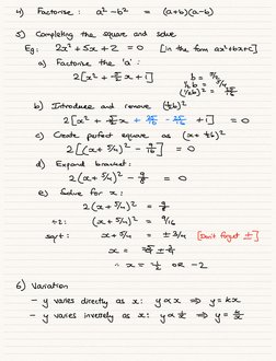 CHEAT SHEET - CSEC Mathematics Rev1 | PDF | Numbers | Matrix (Mathematics)