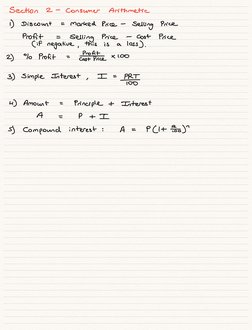 CHEAT SHEET - CSEC Mathematics Rev1 | PDF | Numbers | Matrix (Mathematics)