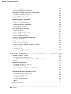 | Índice
viii
5. Aprendizado de máquina. . . . . . . . . . . . . . . . . . . . . . . . . . . . . . . . . . . . . . . . .