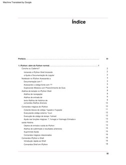 XI
1. IPython: além do Python normal. . . . . . . . . . . . . . . . . . . . . . . . . . . . . . . . . . . . . . . . . .