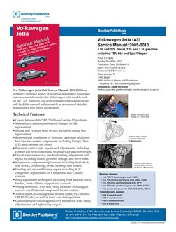 Volkswagen Jetta (A5) Service Manual: 2005-2010 - Excerpt | PDF