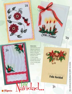 Obras realizadas por Ana Mery Muñoz. Tel.: 5524951. Cali, Colombia.
Materiales: 
Herramientas para 
filigrana, tijeras de 
bo