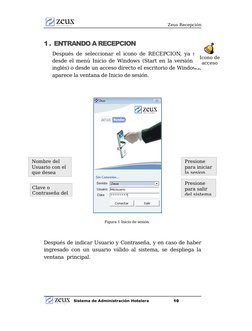 Zeus Recepción
1 . ENTRANDO A RECEPCION
Después de seleccionar el icono de RECEPCION, ya sea
desde el menú Inicio de Windows