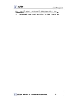 Zeus Recepción
12.3 .
CREACIÓN DE JOB PARA EJECUCIÓN DE LA TAREA DE MANERA 
PROGRAMADA.......................................
