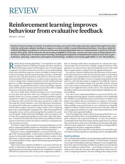 1Department of Computer Science, Brown University, Providence, Rhode Island 02912, USA.
R
einforcement-learning algorithms1,2