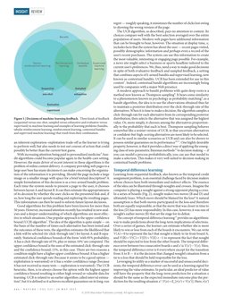 an inherent exploration–exploitation trade-off as the learner is trying 
to perform well, but also needs to test out courses
