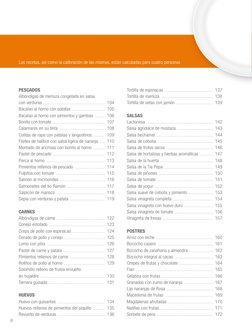 8
Pescados
Albóndigas de merluza congelada en salsa 
con verduras ...........................................................