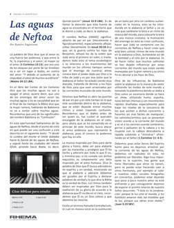 8
EDICIÓN 113 | AGOSTO 2019
La palabra de Dios dice que el amor es 
una fuerza tan poderosa, y que entre la 
fe, la esperanza