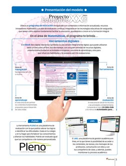3
Zona de 
evaluación
En esta zona se ubican los recursos 
y las actividades complementarias. 
Comprende el menú Un dato más