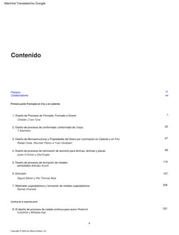 Copyright  ©  2004  por  Marcel  Dekker,  Inc.
Contenido
v
Julian  H.Driver  y  Olaf  Engler
viii
Casting  de  la  segunda  p
