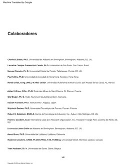 Colaboradores
Paul  K.Chu,  Ph.D.  Universidad  de  la  ciudad  de  Hong  Kong,  Kowloon,  Hong  Kong
Janez  Grum,  Ph.D.  Un