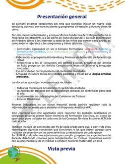 En LEIREM estamos conscientes del reto que significa iniciar un nuevo ciclo 
escolar y, además, con nuevos planes y programas