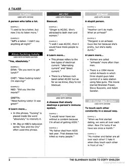 The Slangman Guide To Dirty English - Dangerous Expressions