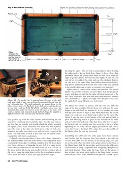 Above, left: The pocket 'ear' is inserted into the hole in the rail's
end, and a bolt is then run up from the bottom of the r