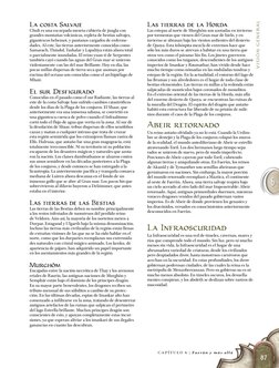 87
C a p í t u l o  6  |  Fa e r û n  y  m á s  a l l á
La costa Salvaje
Chult es una escarpada meseta cubierta de jungla con